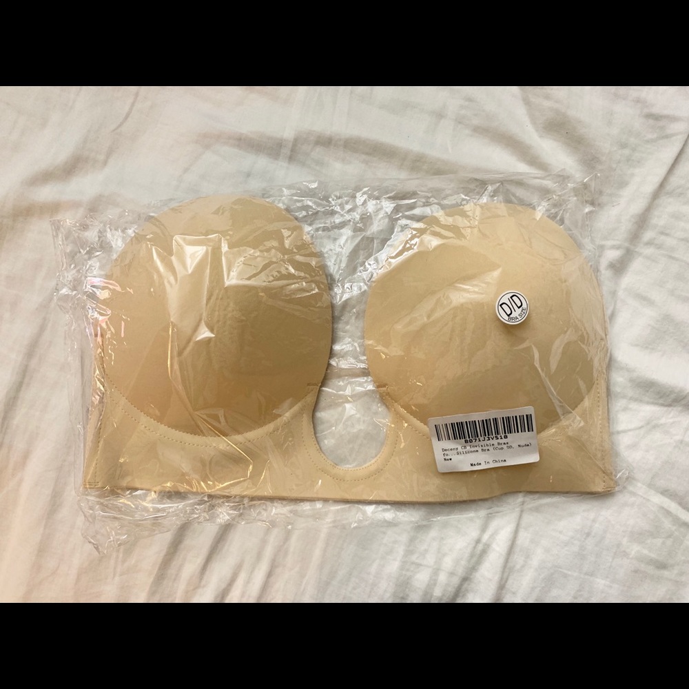 Nude Sticky Bra - DD